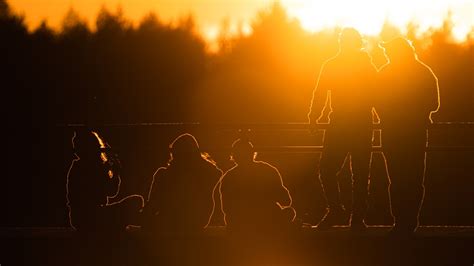 Sunset Youth Silhouette Free Photo On Pixabay