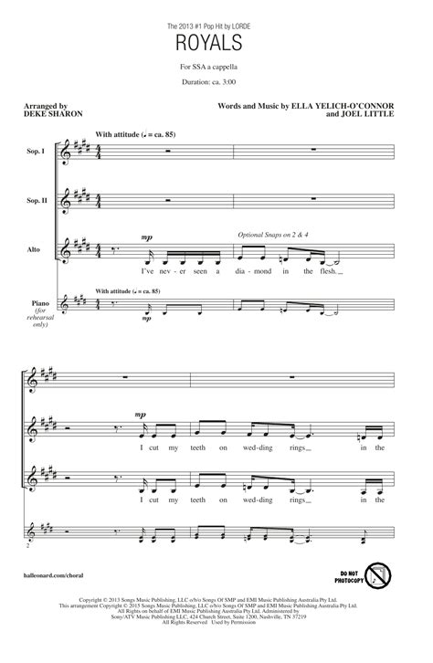 Royals | Sheet Music Direct