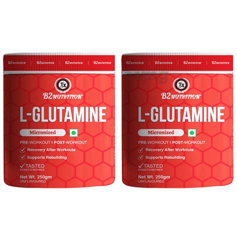 B Nutrition L Glutamine Micronized Powder Gm Each Unflavoured