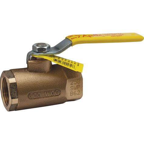 Apollo Manual Ball Valve 1 Pipe Standard Port Bronze MSC Direct