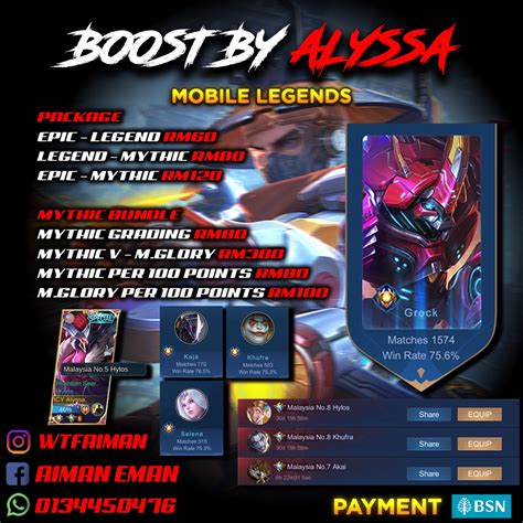 Mlbb Boosting Servicejoki Mobile Legendboosting Ml Rankboosting Cheapboost Mlbb By Alyssa