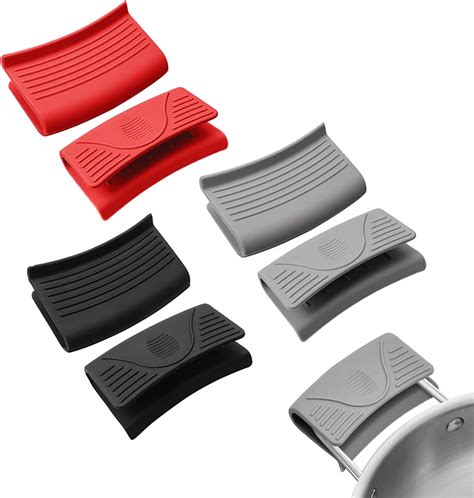 MABAHON 6pcs Silicone Hot Handle Holder Silicone Pan Handle Cover Clamp
