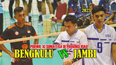 VOLI BALL PUTRA BENGKULU Vs JAMBI PORWIL XI SUMATERA DI PROVINSI