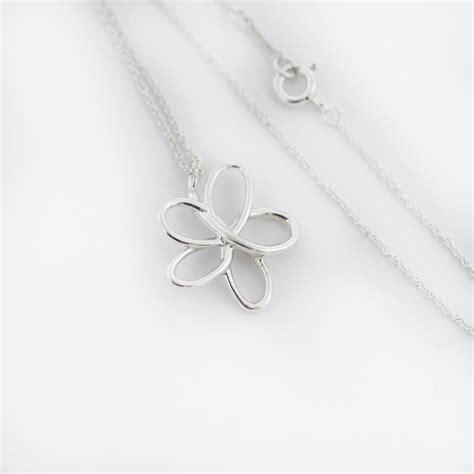 Tiffany And Co 925 Silver Paloma Picasso Villa Flower Necklace For Sale At 1stdibs