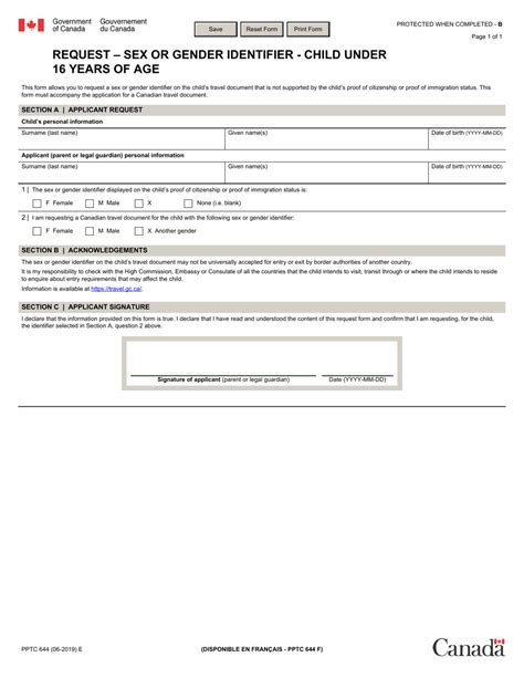 Form Pptc644 Fill Out Sign Online And Download Fillable Pdf Canada