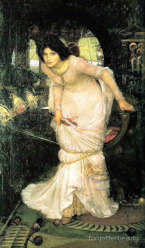 The Lady Of Shalott Looking At Lancelot John William Waterhouse