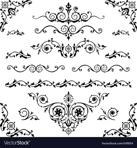 Vintage elements Royalty Free Vector Image - VectorStock