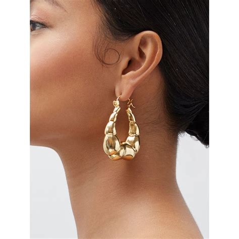 Buy Ethnic Andaz Nura Hoops Earrings Gold Online