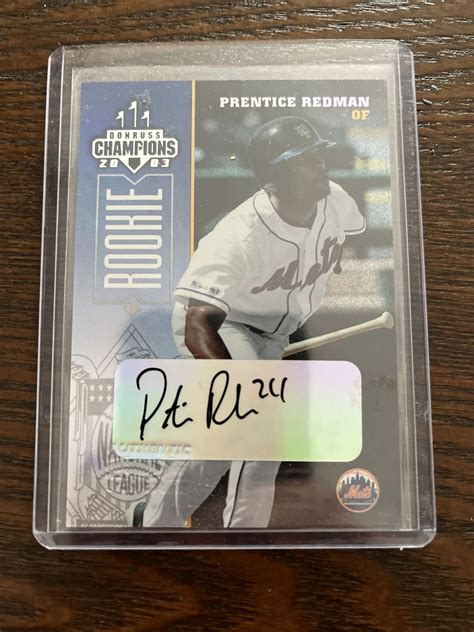 Donruss Champions Signatures Prentice Redman Au Rc