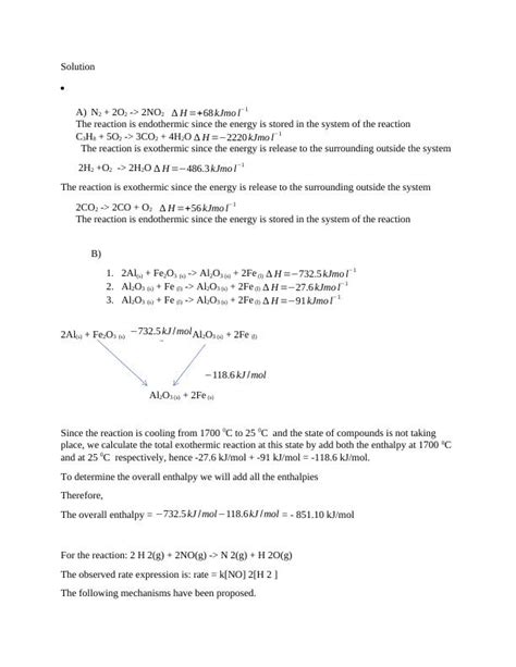 Chemical Reactions And Equilibrium Constants Desklib