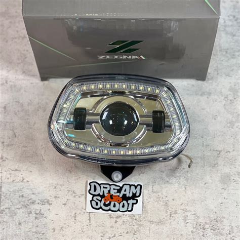 Jual Headlamp Daymaker Zegna DRL Chrome Vespa Sprint Vespa Matic