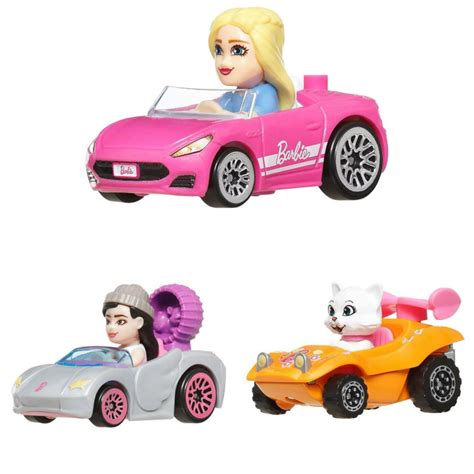 Hot Wheels RacerVerse Barbie 3 Pack JDG45 BarbiePedia
