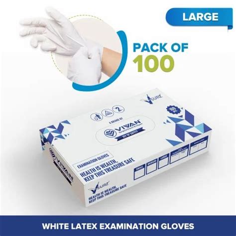 V Surz Latex Examination Gloves Large 65 Inches At ₹ 175box In Surat