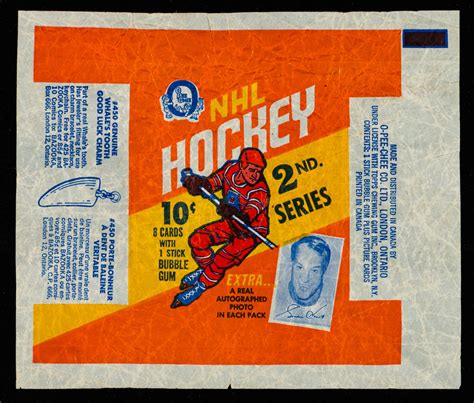 Lot Detail O Pee Chee Hockey Card Second Series Wrapper