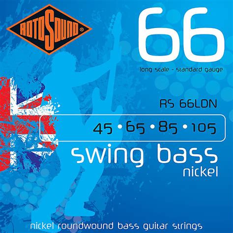 Rotosound Rs66ldn Swing Bass Nickel Standard Gauge Electric Reverb