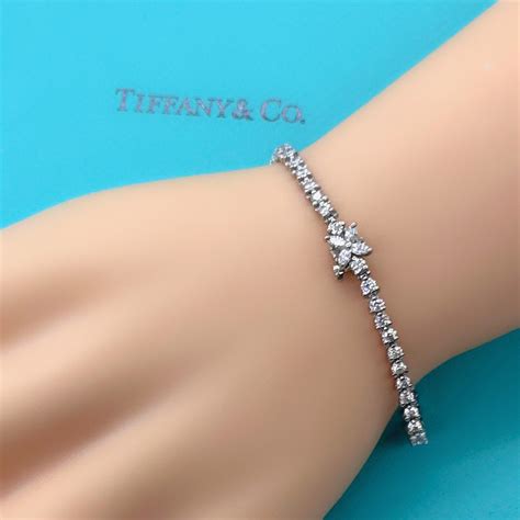 Tiffany And Co Victoria Diamond Tennis Bracelets In Platinum 3 08 Tcw