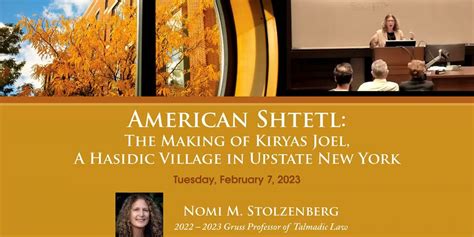 ‘The Making of Kiryas Joel’ • News & Events • Penn Carey Law