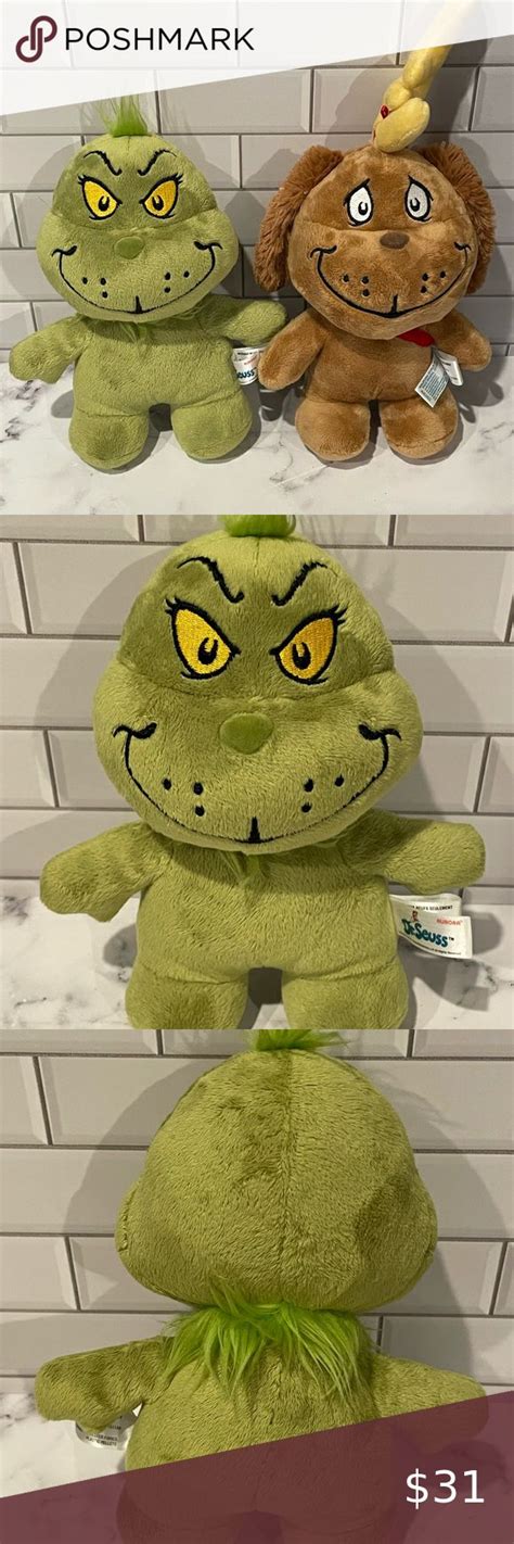 The Grinch Max Plush Set Dr Seuss Grinch Plush Max Shop My