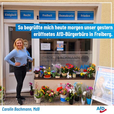 Endlich Freiberg erhält wieder ein Bürgerbüro der AfD Carolin