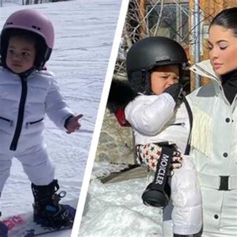 Kylie Jenner Shares Stormi's Seriously Impressive Snowboarding Skills