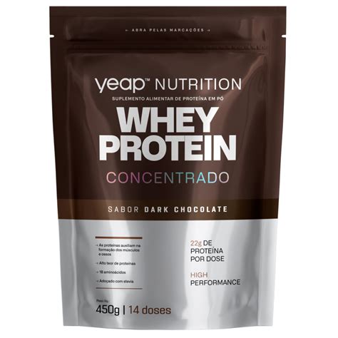 Whey Protein Concentrado Dark Chocolate G Yeap Nutrition