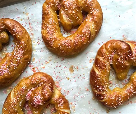 Eat Pink Salted Soft Pretzel Hearts Barley Birch