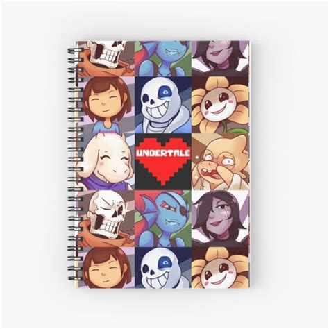 Undertale Spiral Notebook For Sale By Stosmenes Redbubble