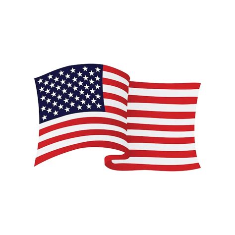 Premium Vector | US American waving flag USA wave flag Clipart American ...