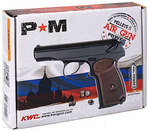 Kwc Pm Makarov Non Blowback Co2 Pellet Pistol Table Top Review