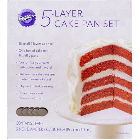 Wilton Easy Layers Piece Cake Pan Set Inch N Free