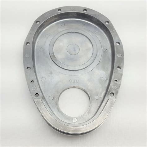 Small Block Chevy Polished Aluminum Timing Chain Cover And Tab Sbc 350 305 400 327 Ebay