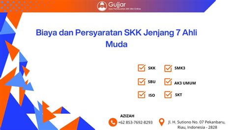 Biaya Dan Persyaratan Skk Jenjang Ahli Muda Gujjar Org