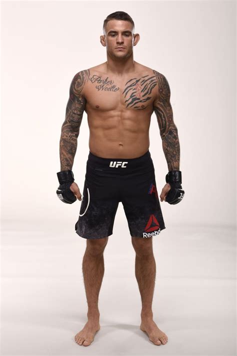 Dustin Poirier Poses For A Portrait During A Ufc Photo Session On