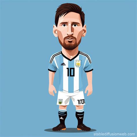 Lionel Messi Vector Image | Stable Diffusion Online