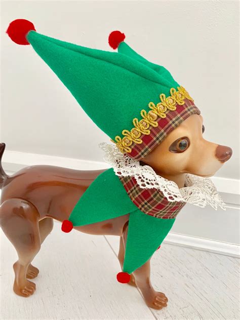 Elf Dog Costume Christmas Costume Dog Elf Outfit Pet Elf Etsy