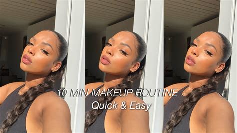 My 10 Minute Makeup Routine Fresh And Easy Makeup Naomi Nyara Youtube