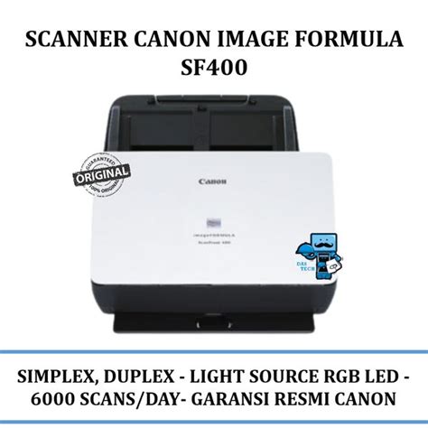 Jual Scanner Canon Image Formula Sf Duplex Adf Garansi Resmi Di