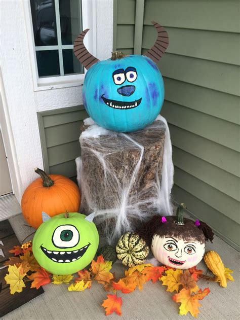 Monsters Inc Pumpkin Paintings