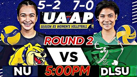 Uaap Nu Vs Dlsu Round Womens Volleyball Livescore Youtube