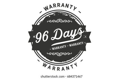 99 Days Warranty Vintage Grunge Rubber Stock Vector Royalty Free