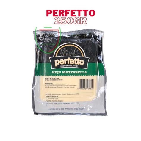 Jual Mozzarella Perfetto 250 Gr Kemasan Original Pabrik Mozarela