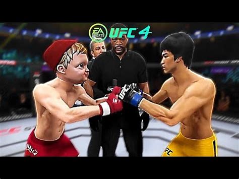 UFC 4 Hasbulla Vs Bruce Lee Epic Fight SIMULATED FIGHT YouTube