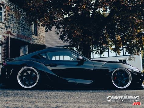 Slammed Toyota GR Supra Side