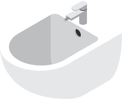 Free Hand Sink Sanitary Engineering Isometric Vector Undefined