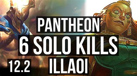 Pantheon Vs Illaoi Top Rank 7 Panth 6 Solo Kills Br Grandmaster