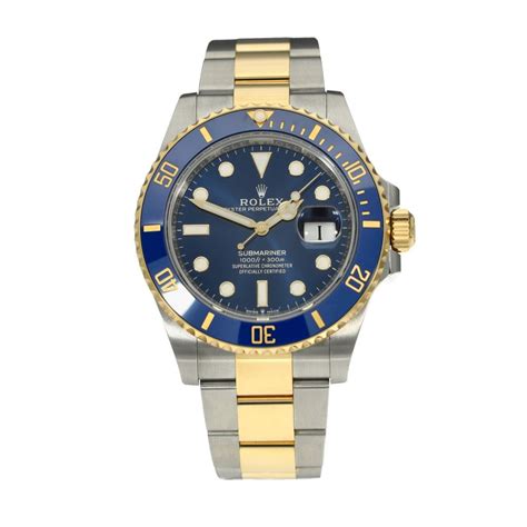 Rolex Submariner Lb Mens Watch Blue Dial Miltons Diamonds