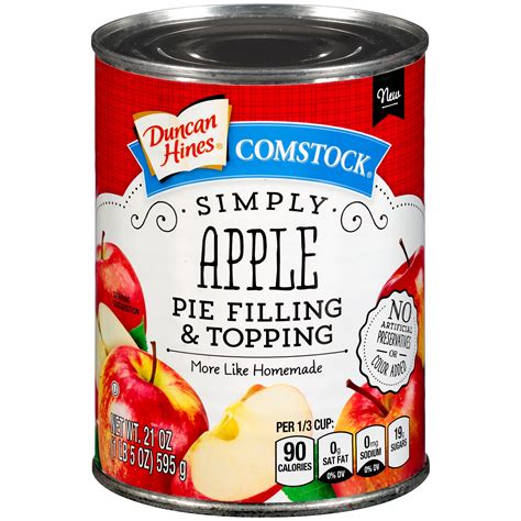 Duncan Hines Comstock Apple Pie Filling And Topping 21 Oz Walmart