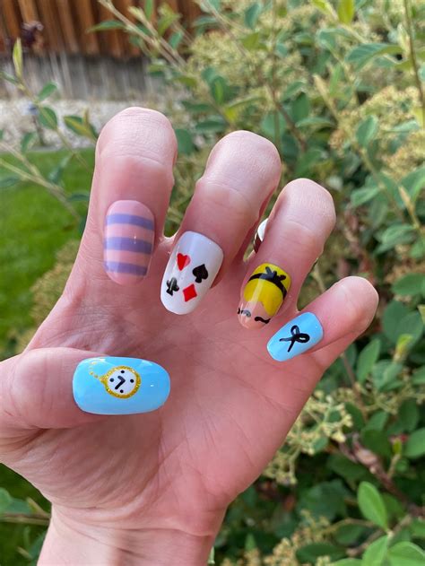 Alice In Wonderland Nail Designs