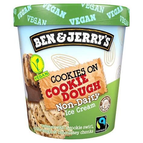 Ben And Jerrys Cookie On Cookie Dough Non Dairy Ice Cream 465 Ml Tesco