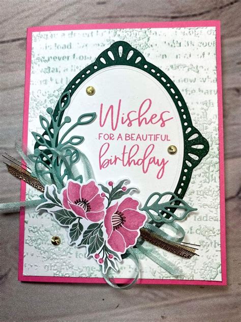 Stampin Up Framed Florets Sneak Peek Birthday Card With Video Tutorial